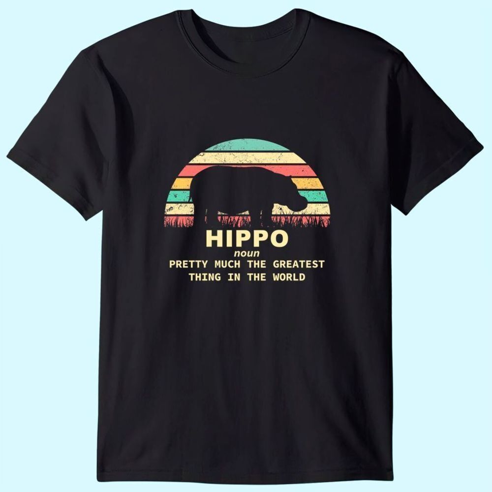 Hippopotamus Definition Funny Animal Meme Graphic T-Shirt